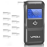 VPOW Alkoholtester, Professioneller Alkoholtester mit digitaler Blauer...