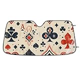 Lucky Poker Auto-Windschutzscheiben-Sonnenschutz, blockiert UV-Strahlen, um...