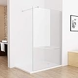 Walk in Dusche 90 x 195 cm Duschwand 195cm Duschtrennwand Duschabtrennung...