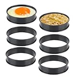 CarsMinders 4 x Edelstahl-Ringe, antihaftbeschichtet, doppelt gerollt, 10...