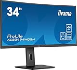 iiyama Prolite XCB3494WQSN-B5 Curved 86.4cm 34 Zoll VA LED-Monitor UWQHD...