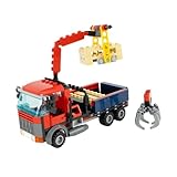 Lego City MOC LKW mit Ladekran, 3 Paletten und Minifigur – 211-teiliges...