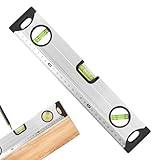 Magnetische Wasserwaage, 30 cm, mit 3 Blasen, magnetisch, aus Aluminium,...