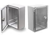 Schaltschrank 200 x 300 x 130 mm Mit Sichtür Verteilerkasten IP65 ABS...