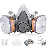 AirGearPro M-500 Atemschutzmaske mit A1P2 Filter, Gasmaske Staubfilter für...