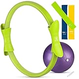 BINIBINI® Pilates Ring Set mit Pilates Ball und Fitnessbändern -...