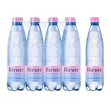 BIRUTE Natürliches Mineralwasser mit Kohlensäure 500 ml (12er Pack) Für...