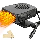 Leaflai Autoheizung 12V, Tragbare Heizlüfter Anti-Fog-Auto Demister 2-In-1...