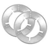 TEHAUX 2 Stück Teiliges Gusseisen Wok Stützring mit Öffnungen...