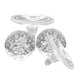 Toyvian 2 Stück Dekorative Glaskugel mit Halter Klarem Kristallglas für...