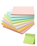Acual Sticky Notes 400 Stück,76x76mm Farbige Haftnotizen 8...