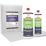 1,5 kg Epoxidharz mit Härter & 1 m² Glasfasermatte 300 g/m² | Resinpal...