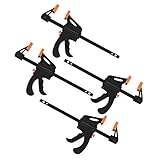 4 Stück Einhandzwingen, Schraubzwingen Set, Schnellspannzwingen,...