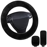 Lenkradbezug Plüsch Lenkradhülle Universal Auto Lenkrad Abdeckung Anti...