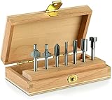 Dremel 660 Fräser Set, 7-teiliges Mehrzweck-Fräser-Set für...