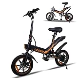 YOBACARID Elektrofahrräder Klappbar, 14 Zoll (35,6 cm), 250 W, Motor 36 V,...