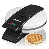 Cloer 1641S Stroopwaffeleisen für holländische Stroopwaffeln, 850 W,...