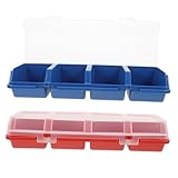 SHINEOFI 2 Stück Organizer Box mit Fächern Aufbewahrungsbox für...