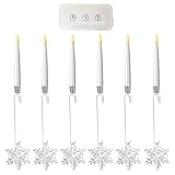Für Weihnachtsbaum | LED- ohne Flamme geeignet für Innen und Außen, 6...