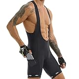 X-TIGER Herren Radfahren Bib Shorts mit 5D Sitzpolster Fahrrad MTB...