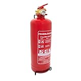 2kg Pulverlöscher, Feuerlöscher, Autolöscher, ABC Pulver, Pulver...