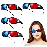 SOIMISS 5 Stück 3D-Brille Rot-Cyan Anzeigen Wahr Gläser Für...