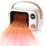 FainFun Mini Heizungslüfter, PTC Heizlüfter, 1200W Steckdosen Heizung...