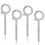 4 Stück Schraubhaken M10, Schaukelhaken Groß Öffnung Deckenhaken...
