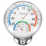 HEMOTON Reptilien Hygrometer und Thermometer für Terrarium mit Dualem...