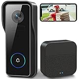 XTU WLAN Video Türklingel mit Kamera 2K HD Kabellose Video Doorbell mit...