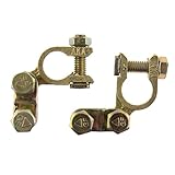 SeKi 19231 M8 Polklemmen Set (Plus und Minus) abgewinkelte Ausführung...