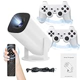 P30 max Projektor und Spiel mit 2 kabellosen Controllern,1280 *...