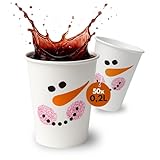PLS GROUP® 50 Pappbecher Glühwein 280ml | Glühweinbecher für...