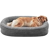 Pawk Orthopädisches Hundebett Grosse Hunde, Vierseitiges Nackenrolle...