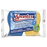 Spontex Geschirrschwamm 2er Pack, Kratzfrei & saugstark