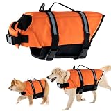 Schwimmweste Hund, FainFun Schwimmweste Hund Orange, für Klein und Groß...