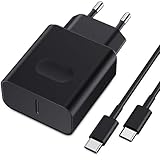 45W USB C Schnellladekabel und Schnellladegerät Ladegerät für Samsung...