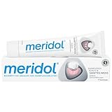meridol Zahnpasta Sanftes Weiss 75 ml - antibakterieller Effekt, Zahncreme...