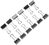 Wedo 6421419 Foldback Klammern, lackiertes Metall abnehmbare Bügel, starke...