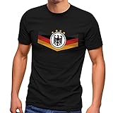 MoonWorks® Herren T-Shirt Deutschland Fußball EM 2021 Deutschlandflagge...