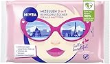 NIVEA 3in1 Mizellen Reinigungstücher, sanfte Gesichtsreinigungstücher mit...