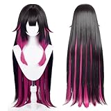 Anime Cosplay Perücke, Genshin Impact Perücke, mit zwei Perückenkappen,...