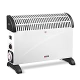 X4-LIFE Konvektor 2000W 24-Std.- Timer, Elektrischer Heizkörper, Spart...