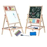 Savieva 4in1 Tafel für Kinder, Maltafel Schreib Schultafel für Kinder ab...