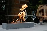 GRAURAUM Bio-Ethanol Kamin Tischkamin: Indoor & Outdoor Kaminfeuer mit Glas...