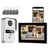 Honmidatek Video Türklingel mit Kamera, 2-Draht, Türsprechanlage mit 7'...