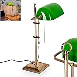 HOFSTEIN Tischleuchte Ragaz, Tischlampe aus Metall/Glas in...