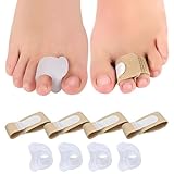 Viexpand 8 Zehenspreizer, 4 Pcs Toe Separators Silicone+4 Stück...