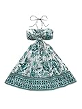 Floerns Damenkleid mit Blumenmuster, Neckholder, ärmellos, ausgeschnitten,...
