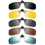 Utensilsto 5 Stück Polarisierte Sonnenbrille Clip, Polarisationsbrille...